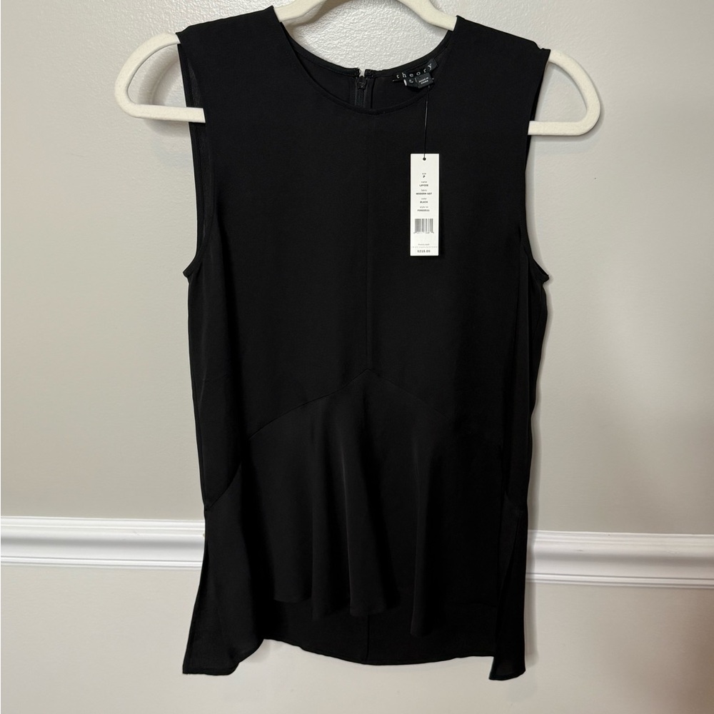 Theory Black Sleeveless Tank Top